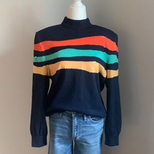 St. John turtleneck multi color sweater